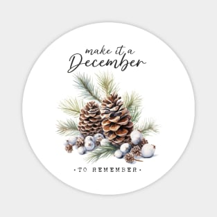 Winter Woodland Quote Magnet